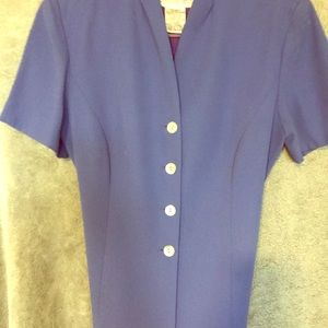 Jessica Howard purple work attire